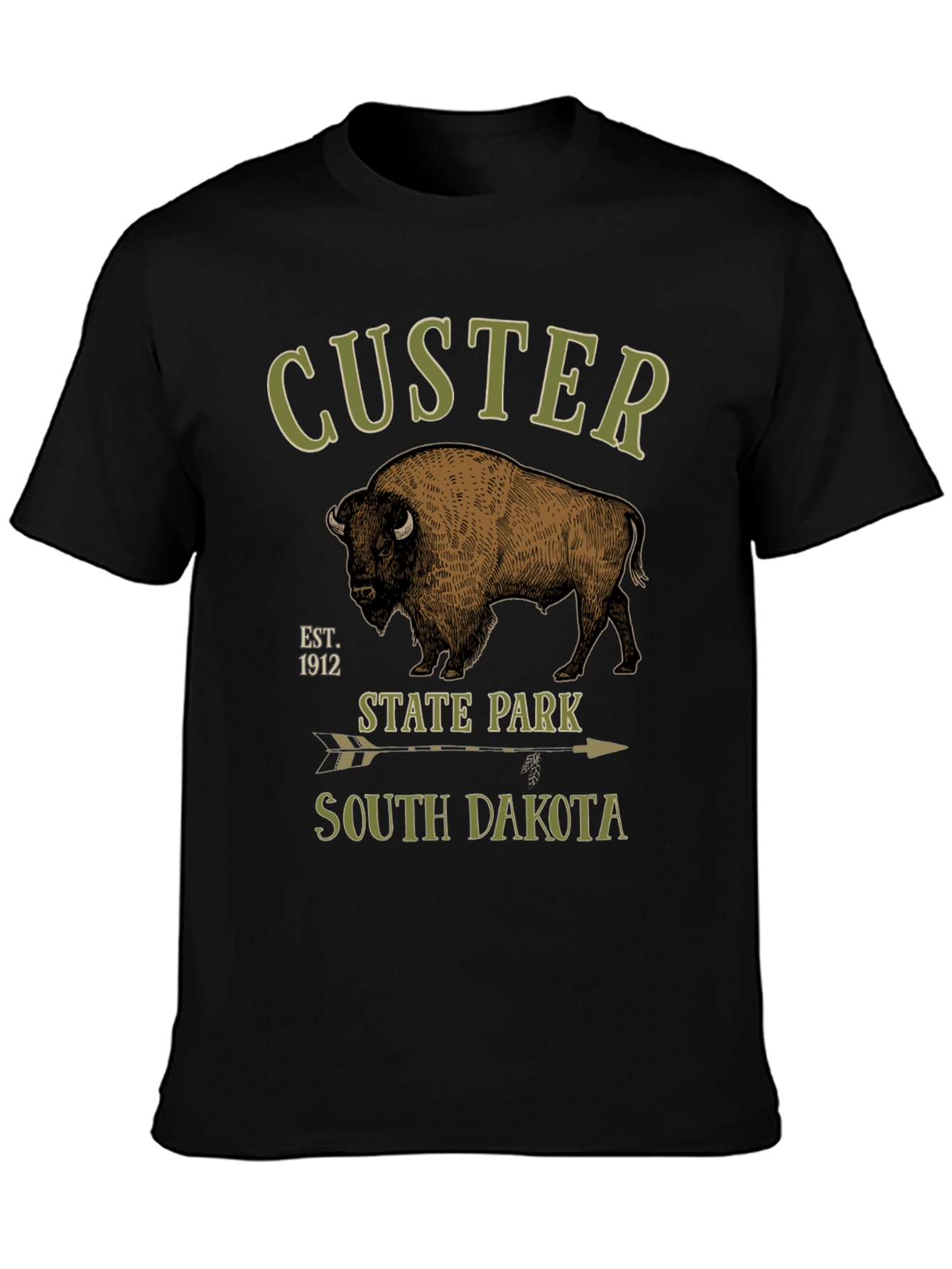 Custer State Park T-Shirt - Bison Design