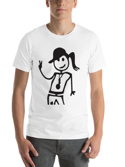 Black Stick Figure Graphic Tee - Casual Comfort