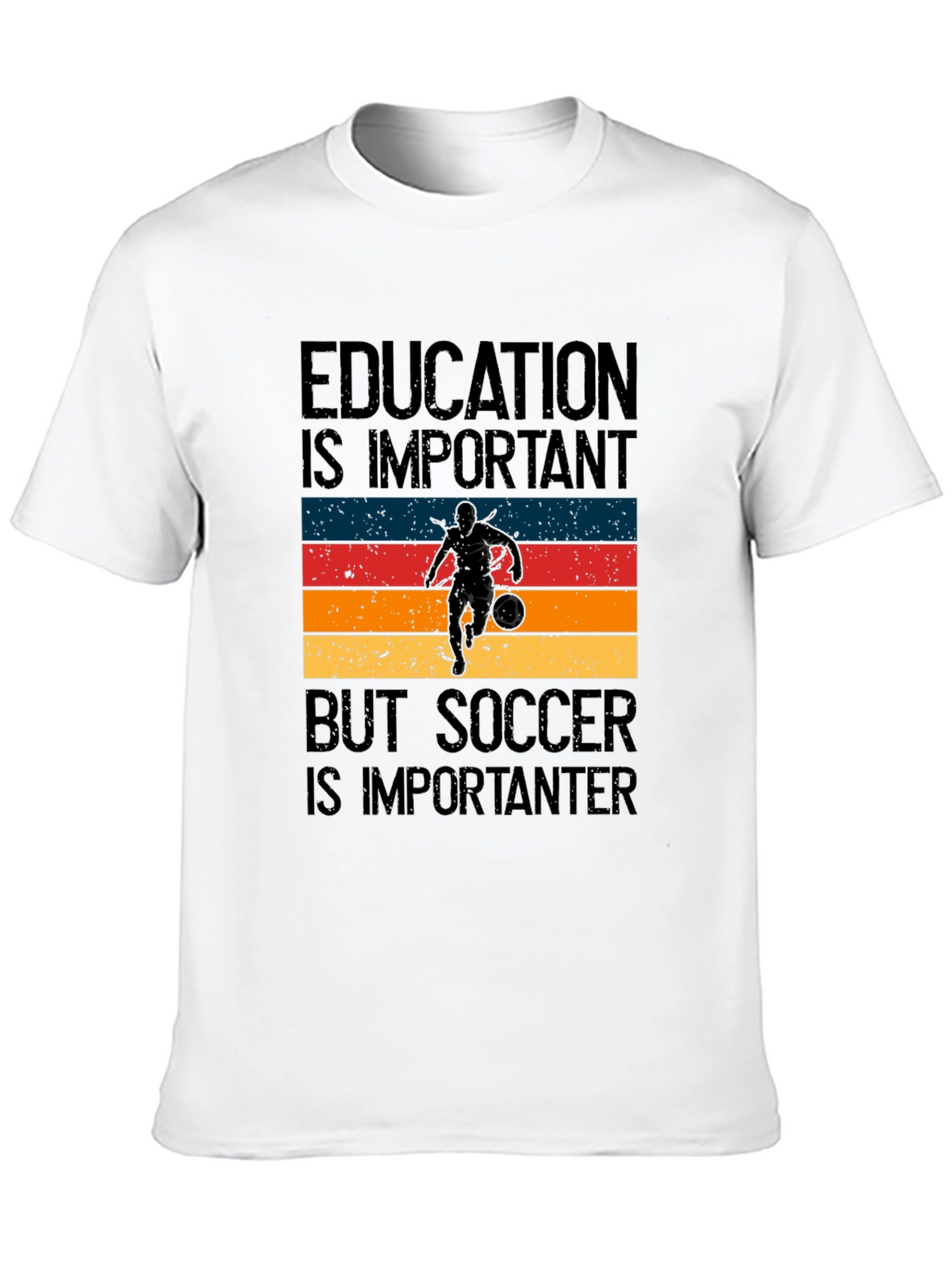 Education vs Soccer Graphic Tee
