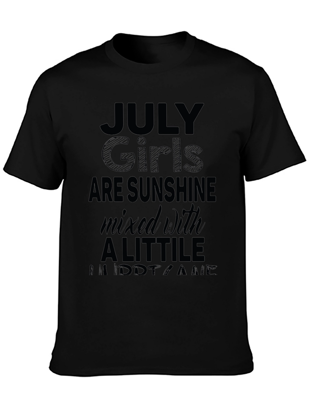 July Girls Sunshine T-Shirt - Black