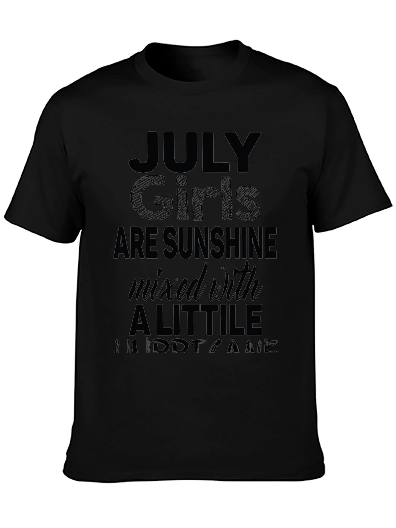 July Girls Sunshine T-Shirt - Black
