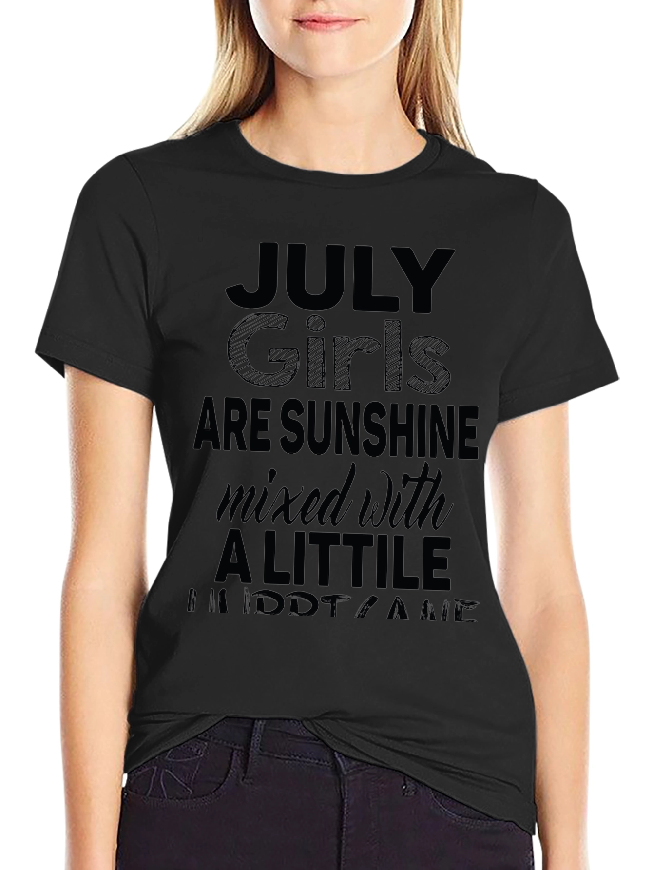 July Girls Sunshine T-Shirt - Black