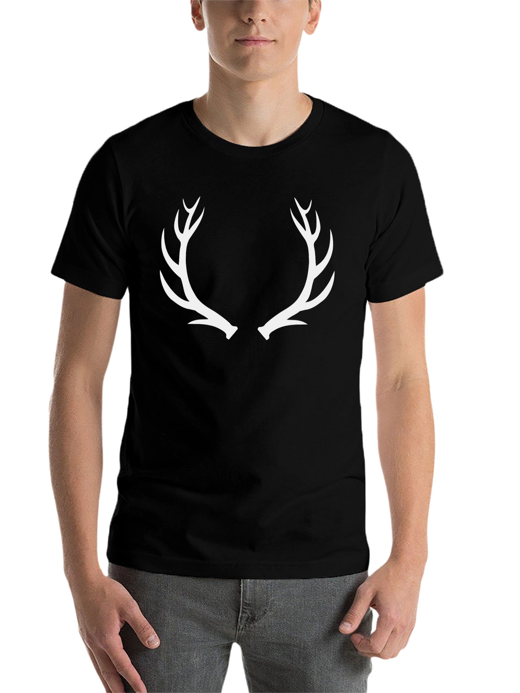 Antler Graphic Tee - Classic Black Cotton