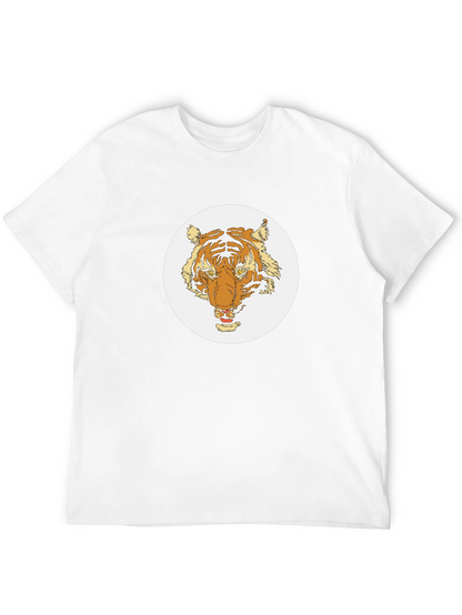 Tiger Graphic Tee - Black Cotton Blend