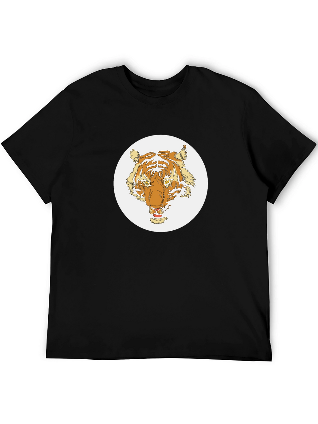 Tiger Graphic Tee - Black Cotton Blend