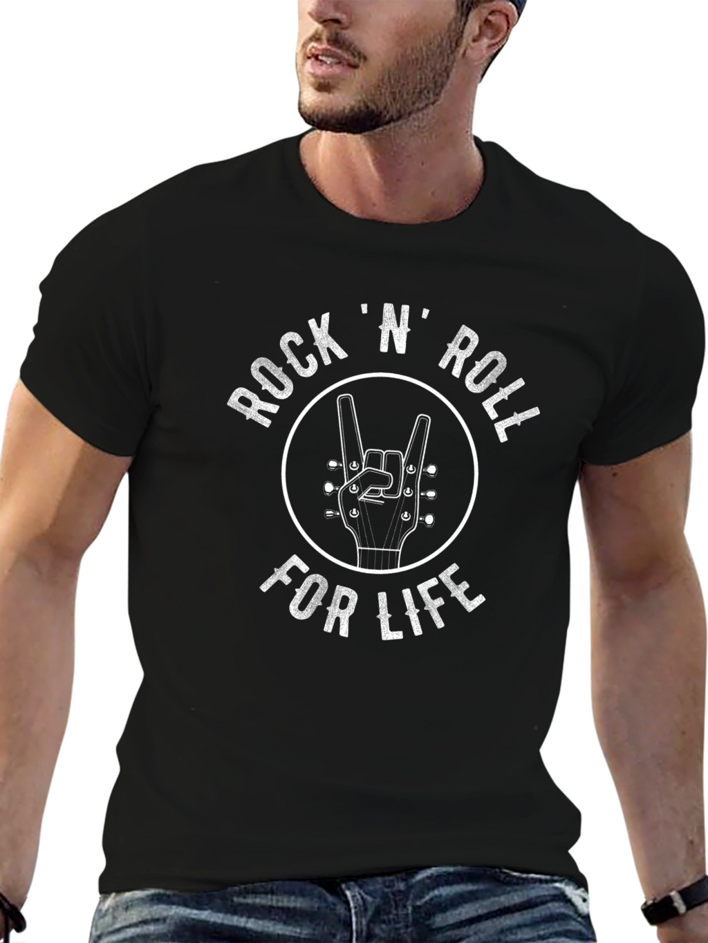 Rock N Roll for Life Graphic T-Shirt