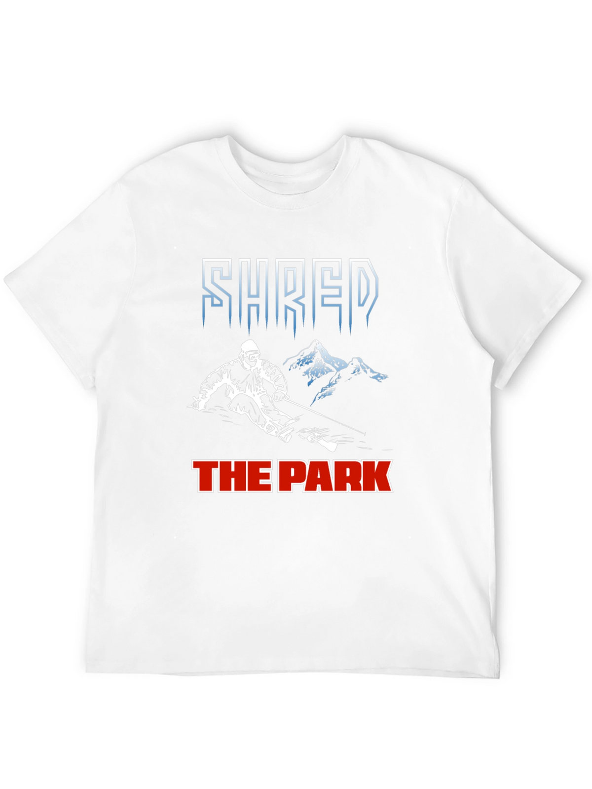 Shred The Park T-Shirt Skiing Snowboarding Tee