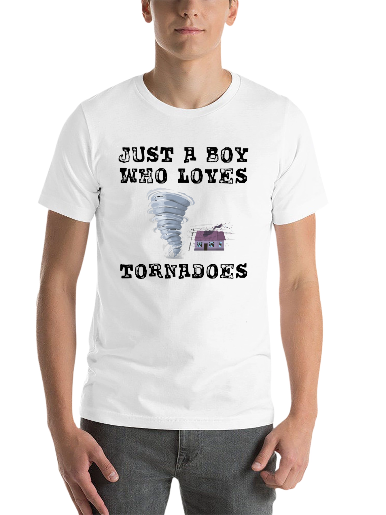 Just a Boy Who Loves Tornadoes T-Shirt
