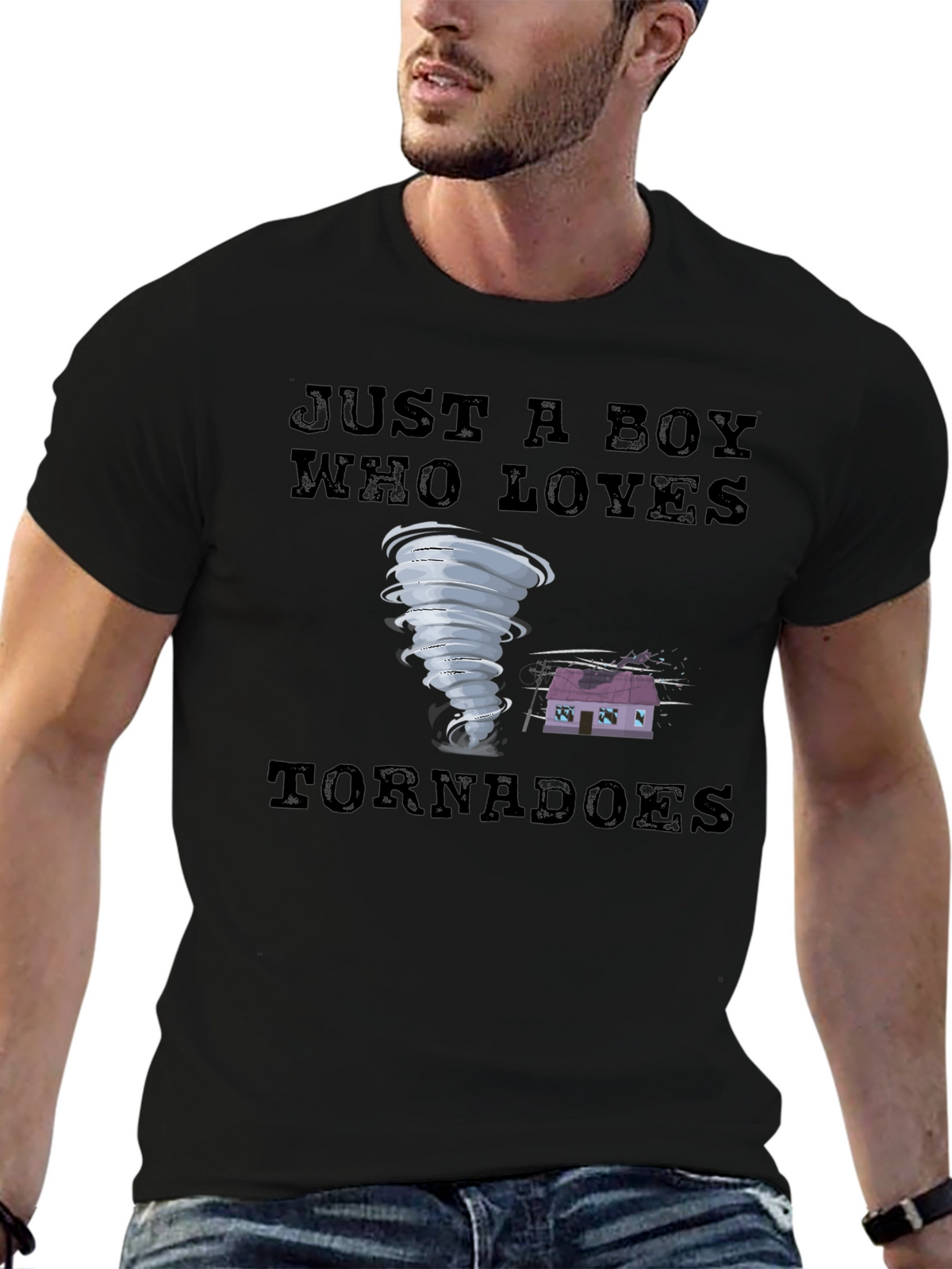 Just a Boy Who Loves Tornadoes T-Shirt