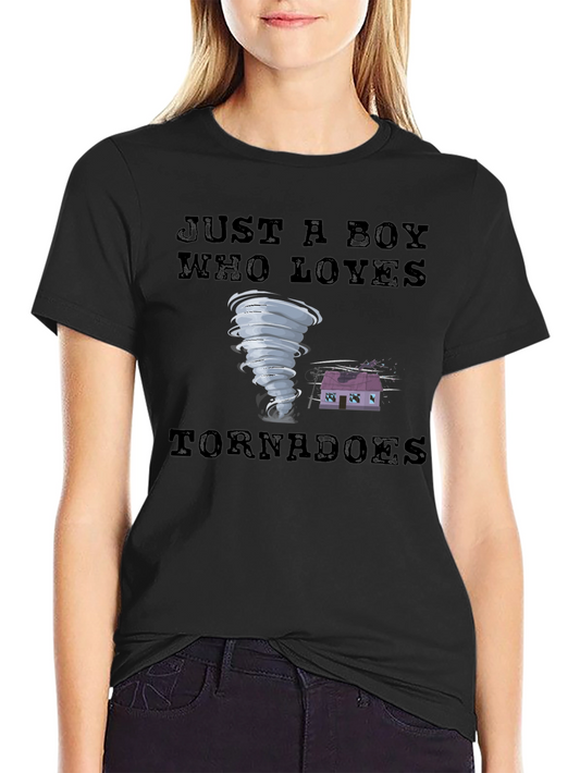 Just a Boy Who Loves Tornadoes T-Shirt