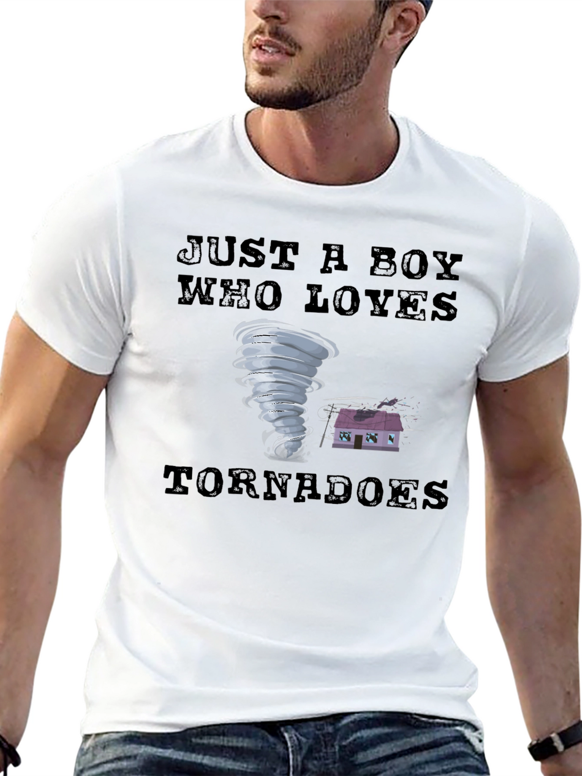 Just a Boy Who Loves Tornadoes T-Shirt