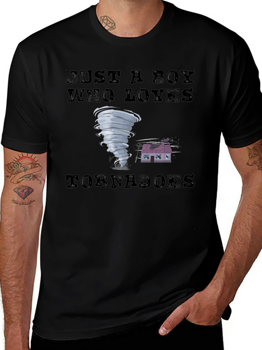 Just a Boy Who Loves Tornadoes T-Shirt