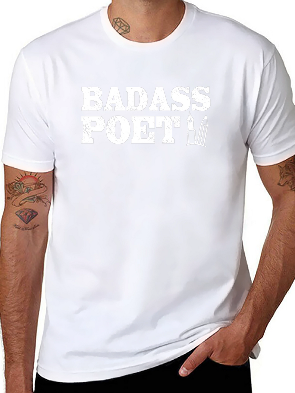 Badass Poet Graphic Tee - Black T-Shirt