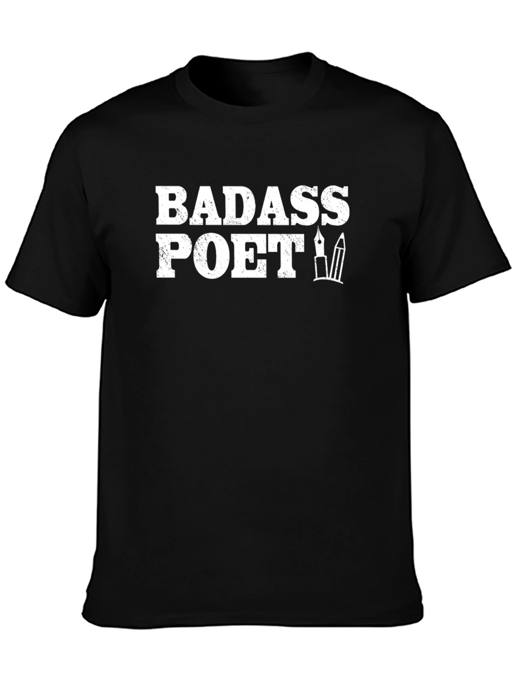 Badass Poet Graphic Tee - Black T-Shirt