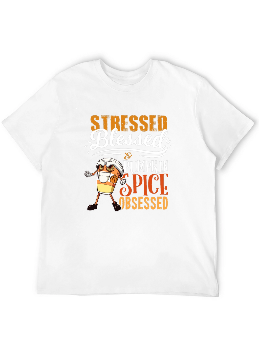 Stressed Blessed Pumpkin Spice Obsessed T-Shirt