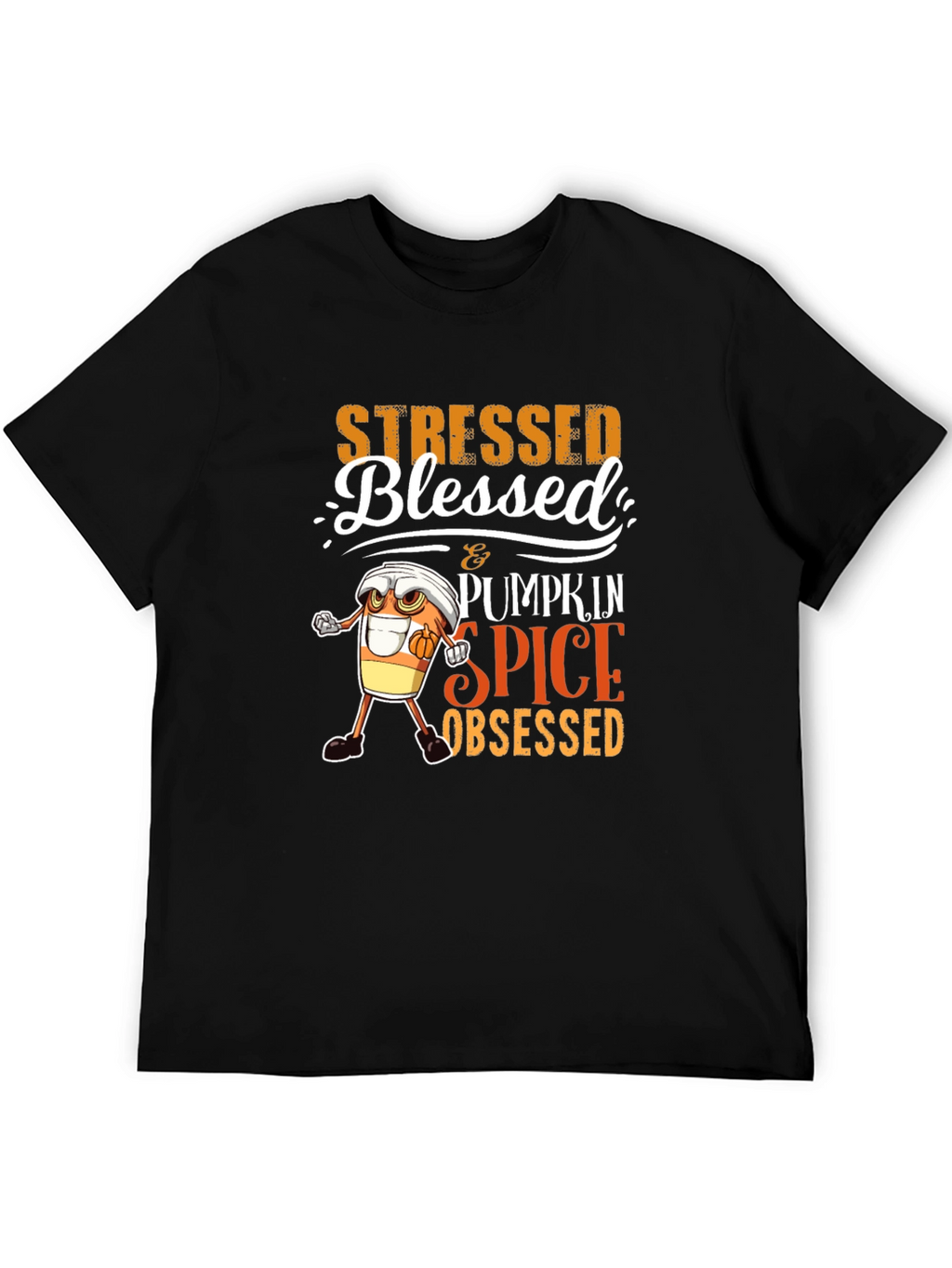 Stressed Blessed Pumpkin Spice Obsessed T-Shirt