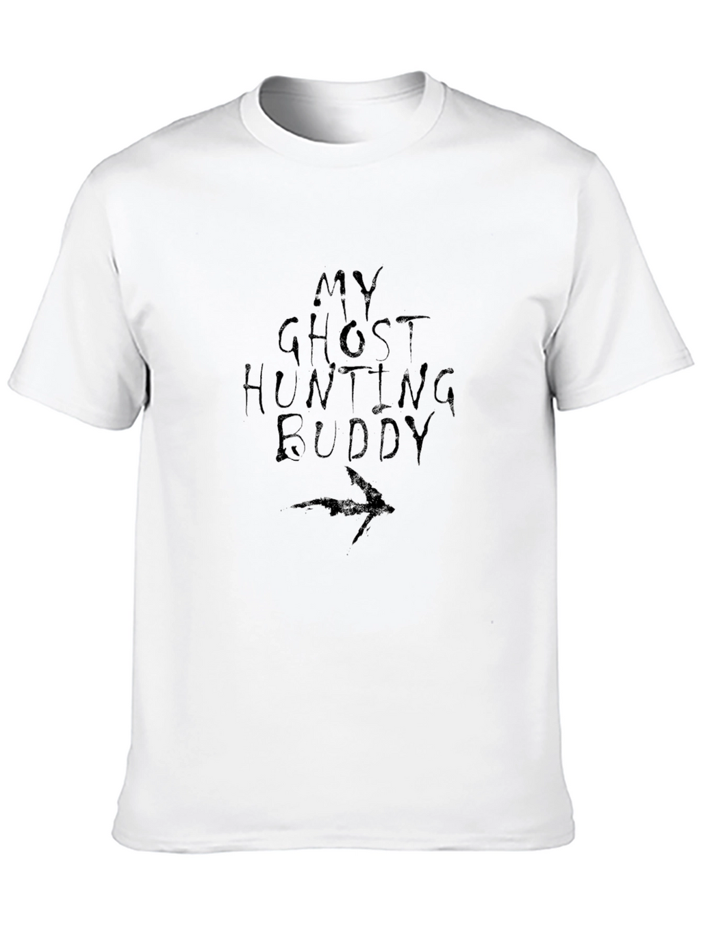Ghost Hunting Buddy Black Graphic T-Shirt