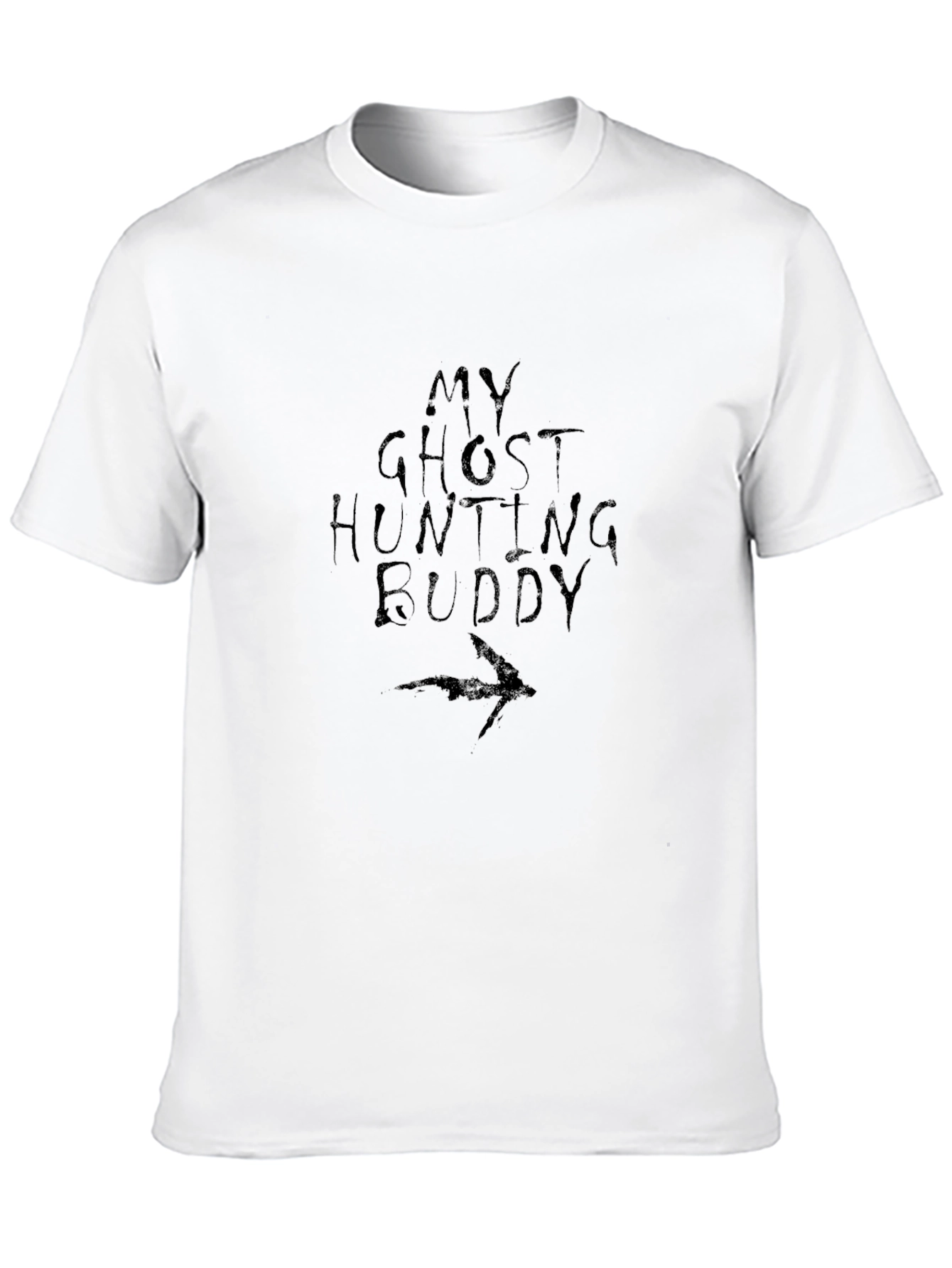 Ghost Hunting Buddy Black Graphic T-Shirt