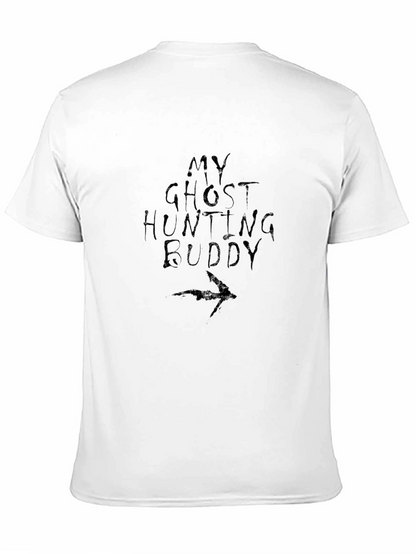 Ghost Hunting Buddy Black Graphic T-Shirt