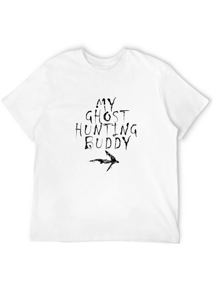 Ghost Hunting Buddy Black Graphic T-Shirt