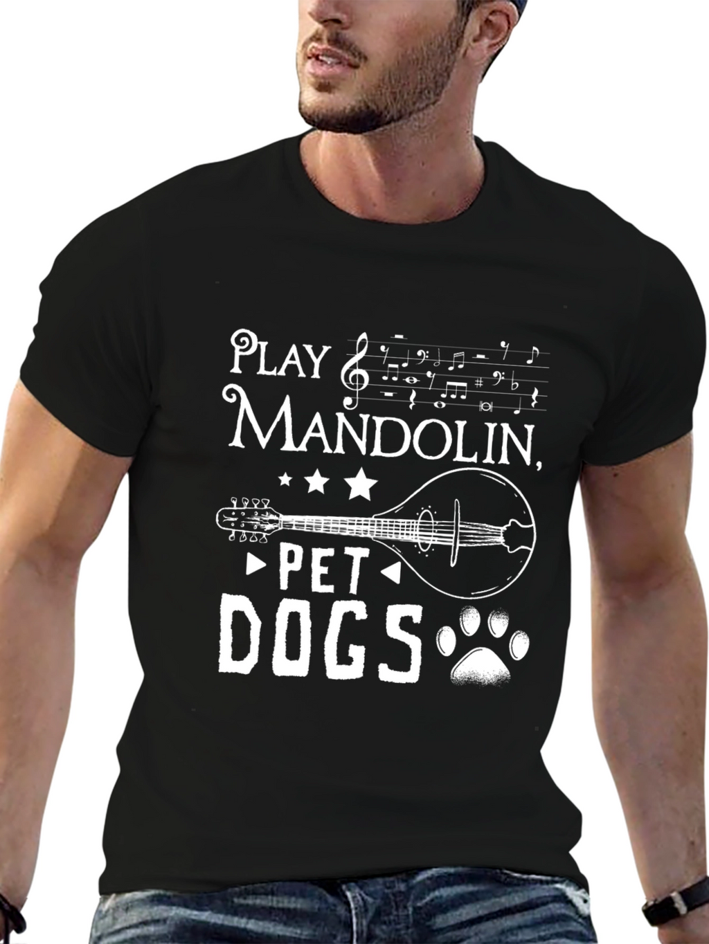 Play Mandolin Pet Dogs - Graphic T-Shirt