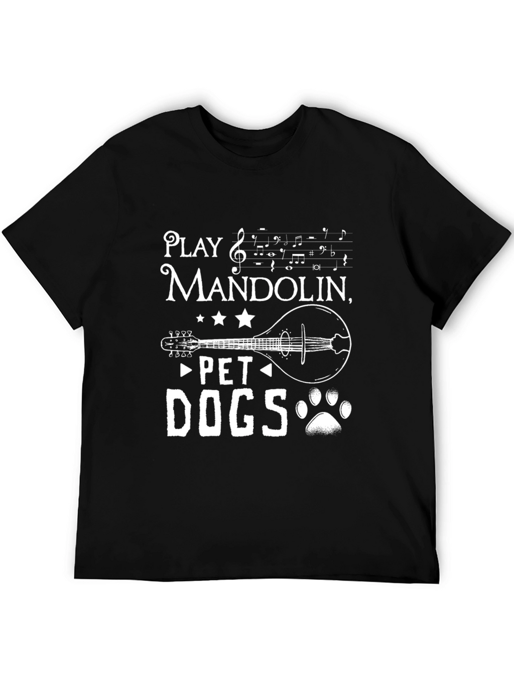 Play Mandolin Pet Dogs - Graphic T-Shirt
