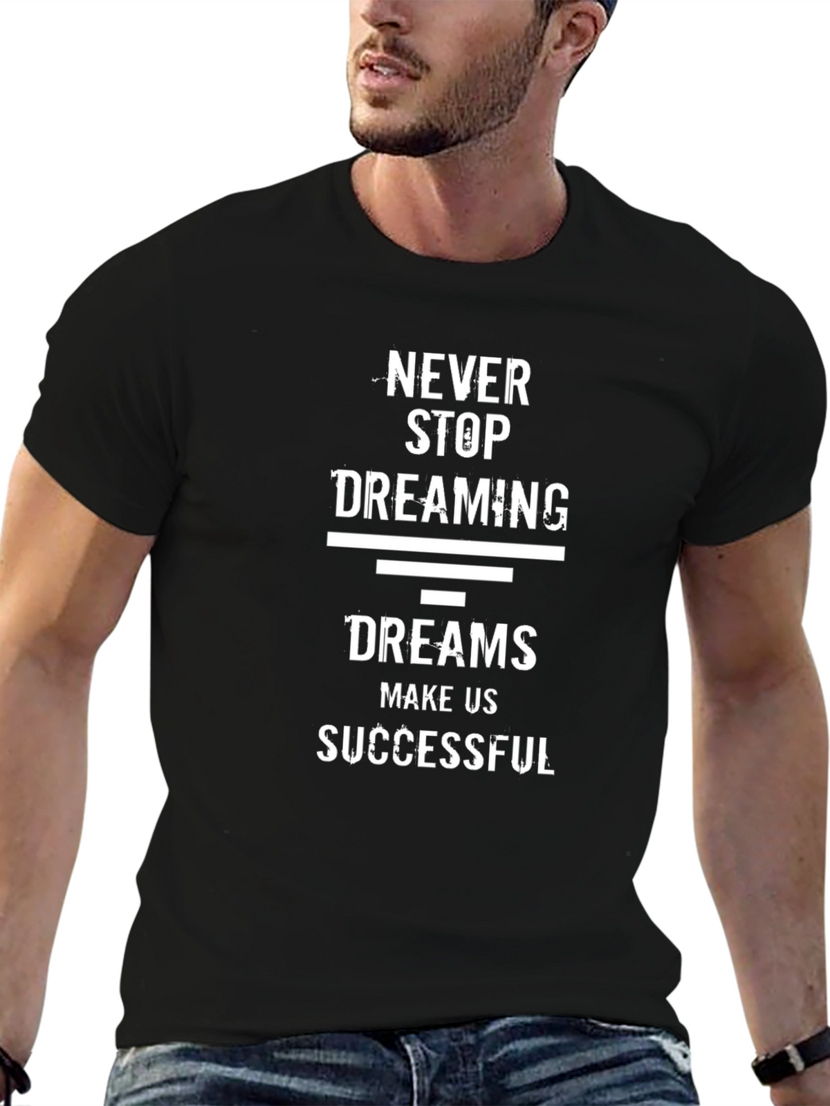 Inspirational Dreams T-Shirt - Never Stop Dreaming