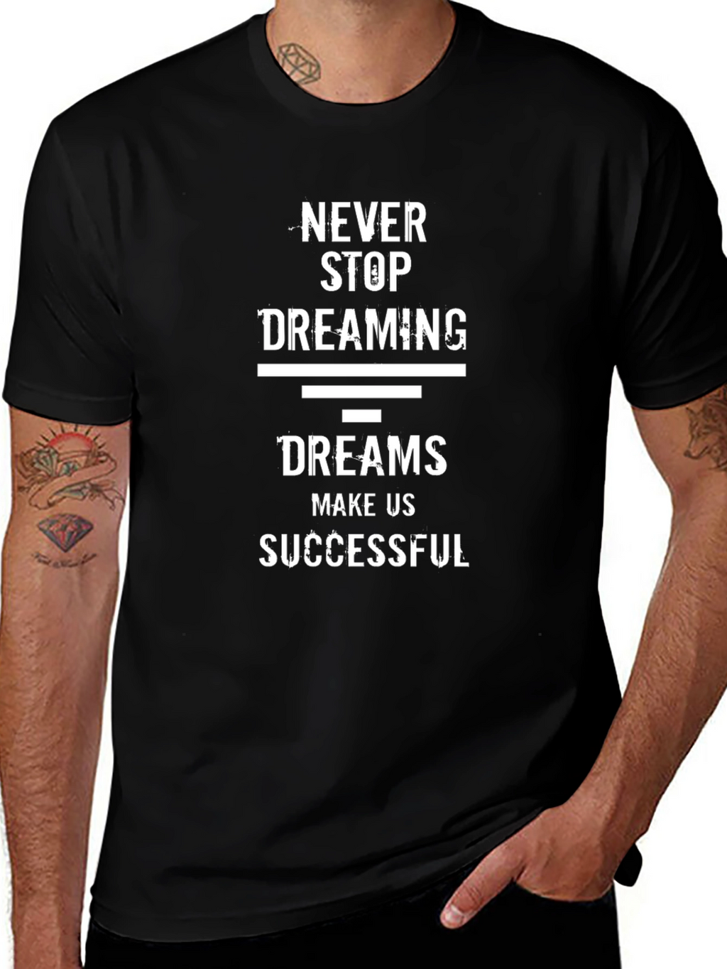 Inspirational Dreams T-Shirt - Never Stop Dreaming