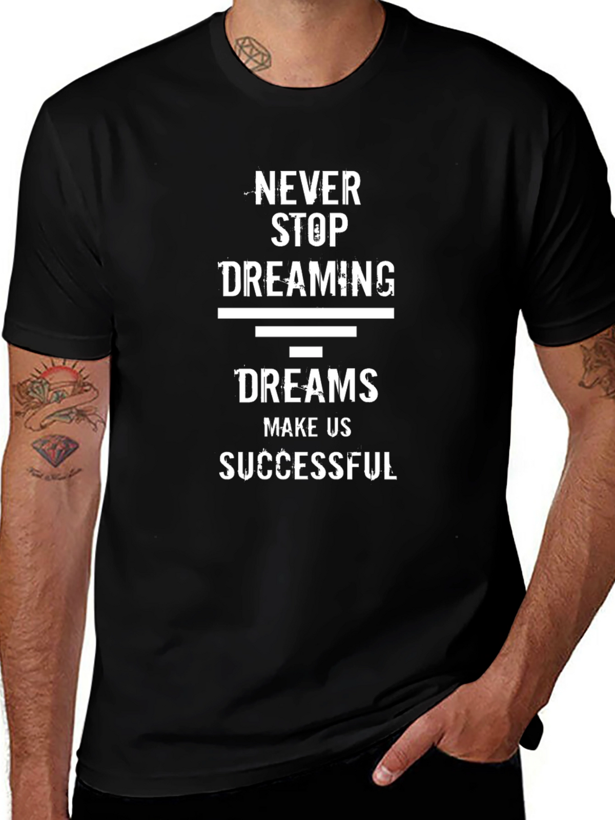 Inspirational Dreams T-Shirt - Never Stop Dreaming