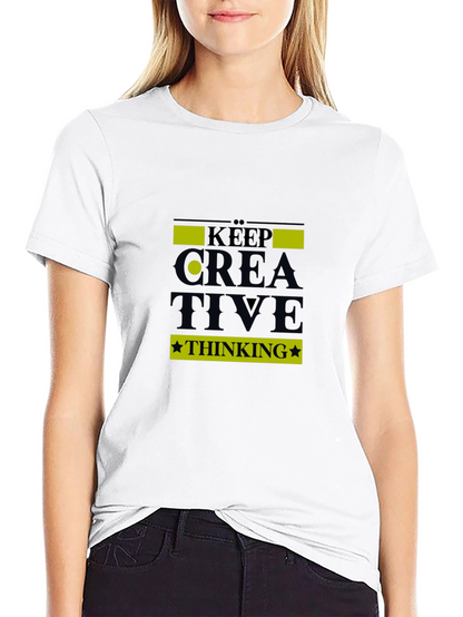 Keep Creative Thinking Black T-Shirt