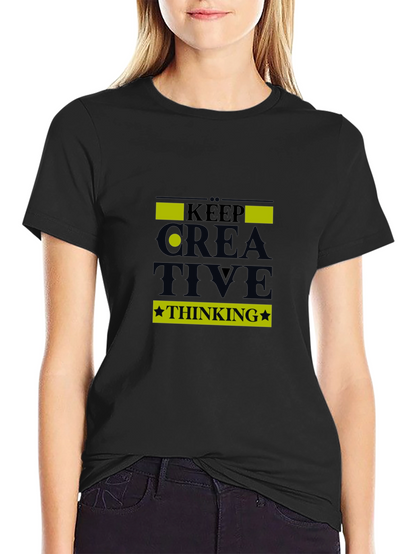 Keep Creative Thinking Black T-Shirt