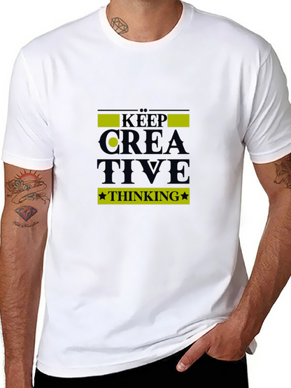 Keep Creative Thinking Black T-Shirt