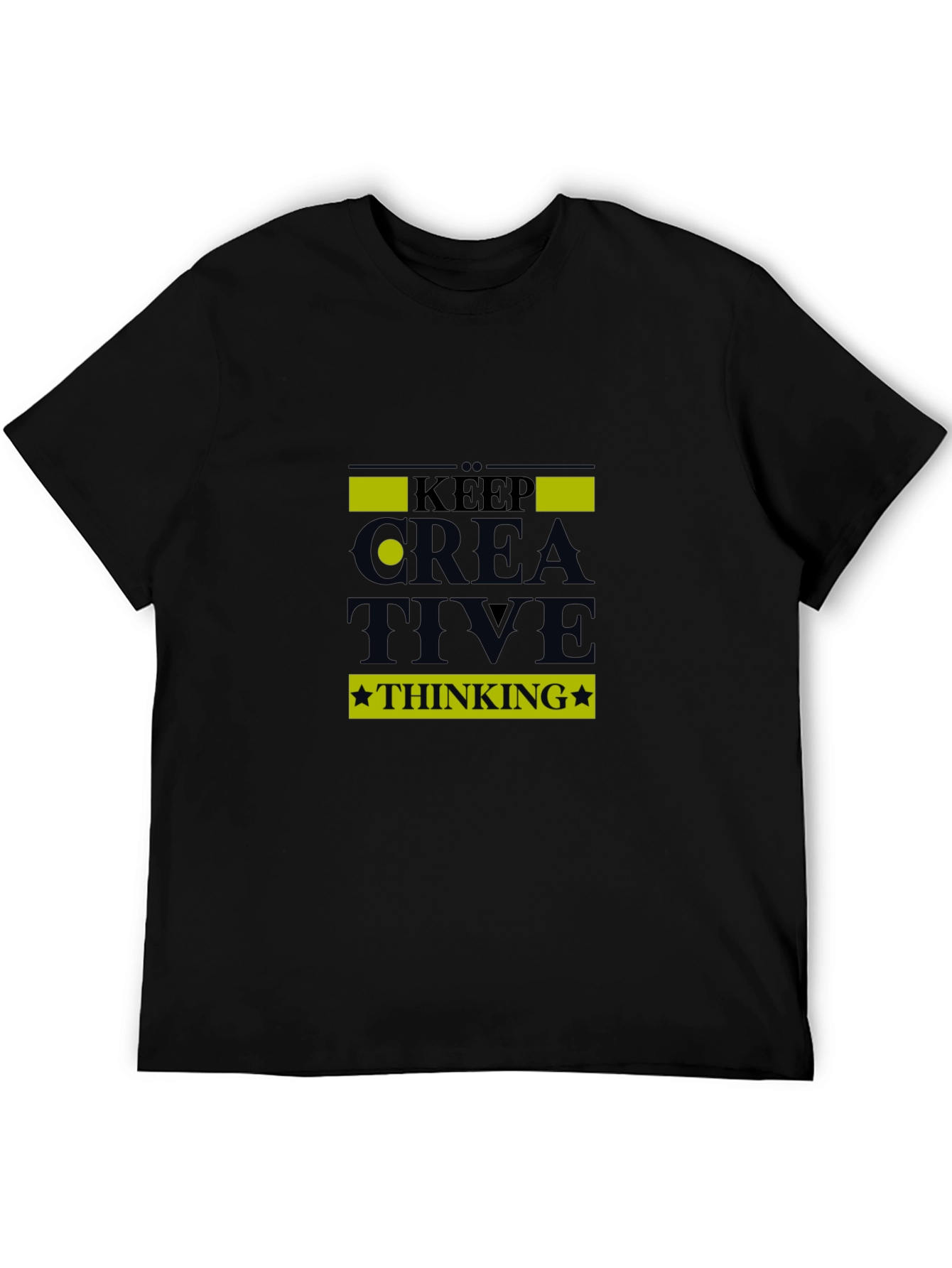 Keep Creative Thinking Black T-Shirt