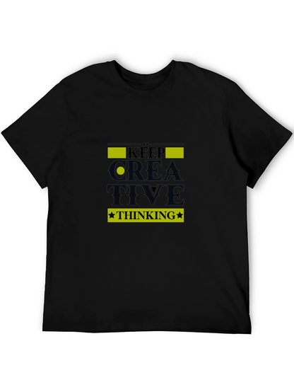 Keep Creative Thinking Black T-Shirt