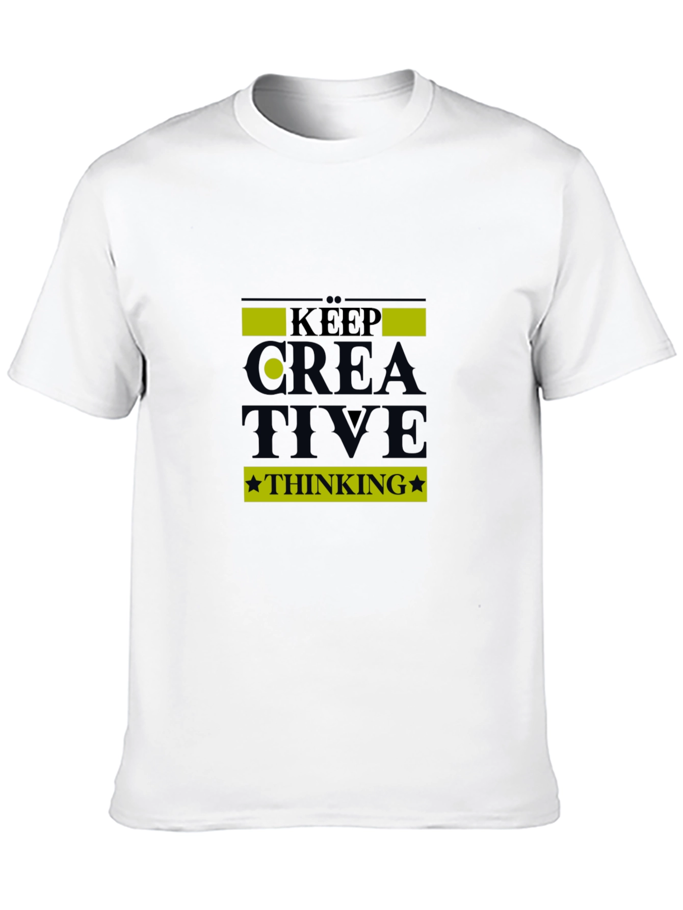 Keep Creative Thinking Black T-Shirt
