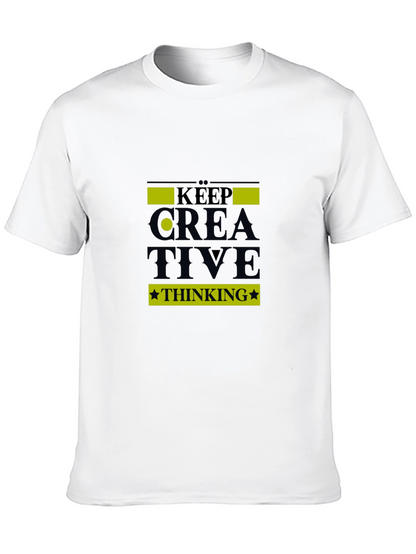 Keep Creative Thinking Black T-Shirt