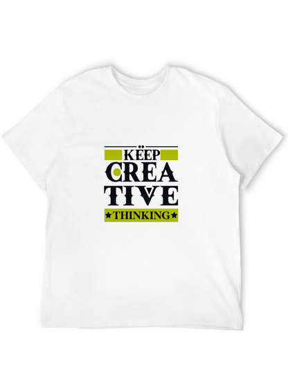 Keep Creative Thinking Black T-Shirt