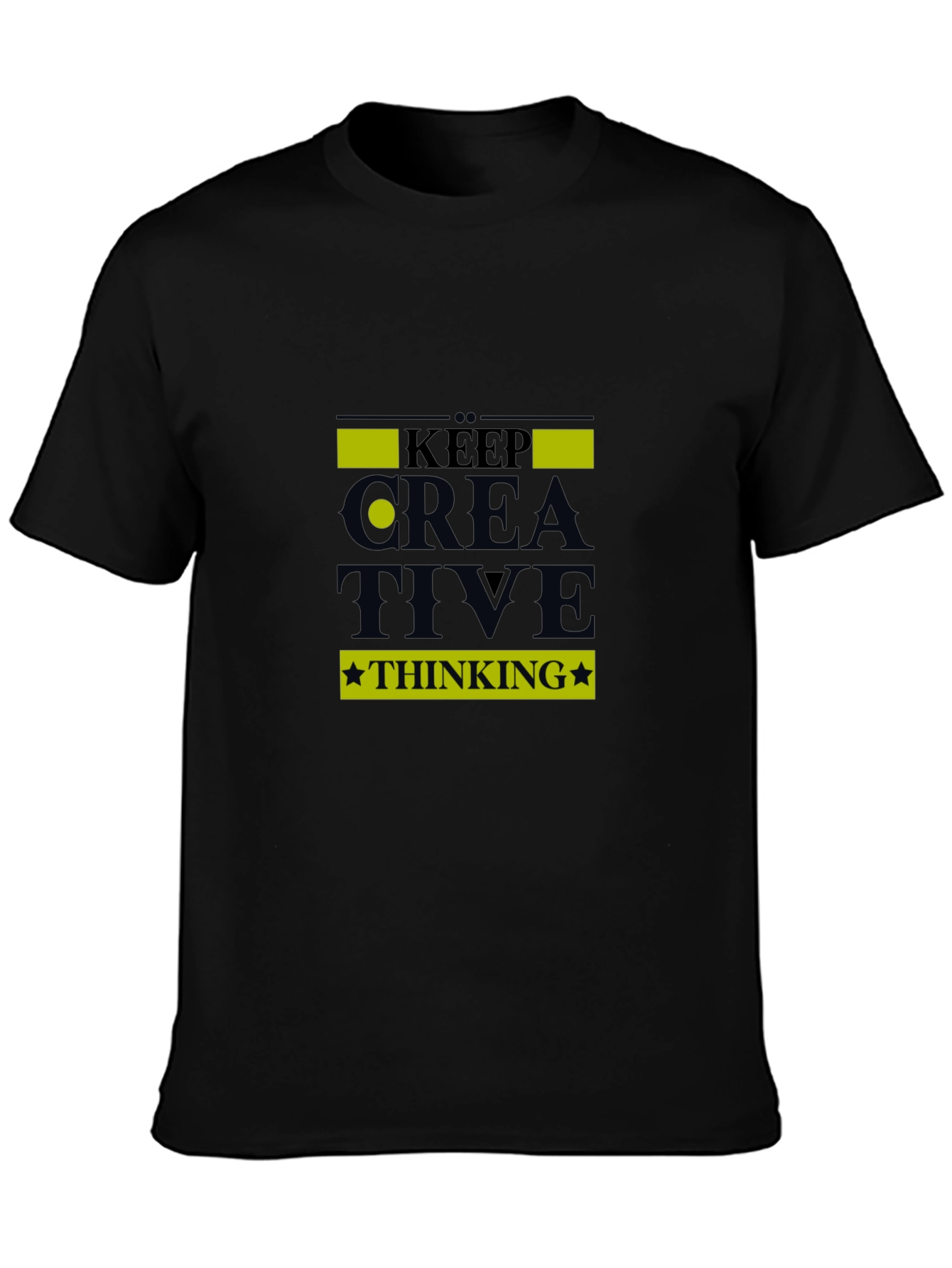 Keep Creative Thinking Black T-Shirt