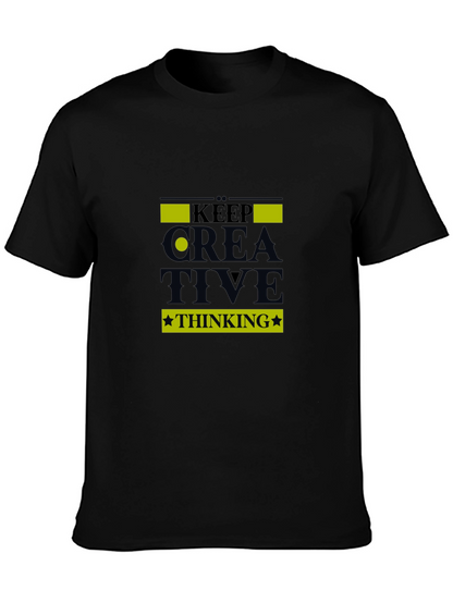 Keep Creative Thinking Black T-Shirt