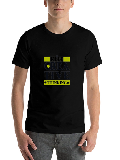 Keep Creative Thinking Black T-Shirt