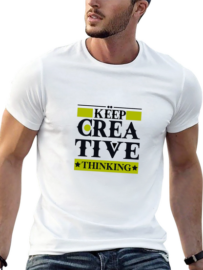 Keep Creative Thinking Black T-Shirt