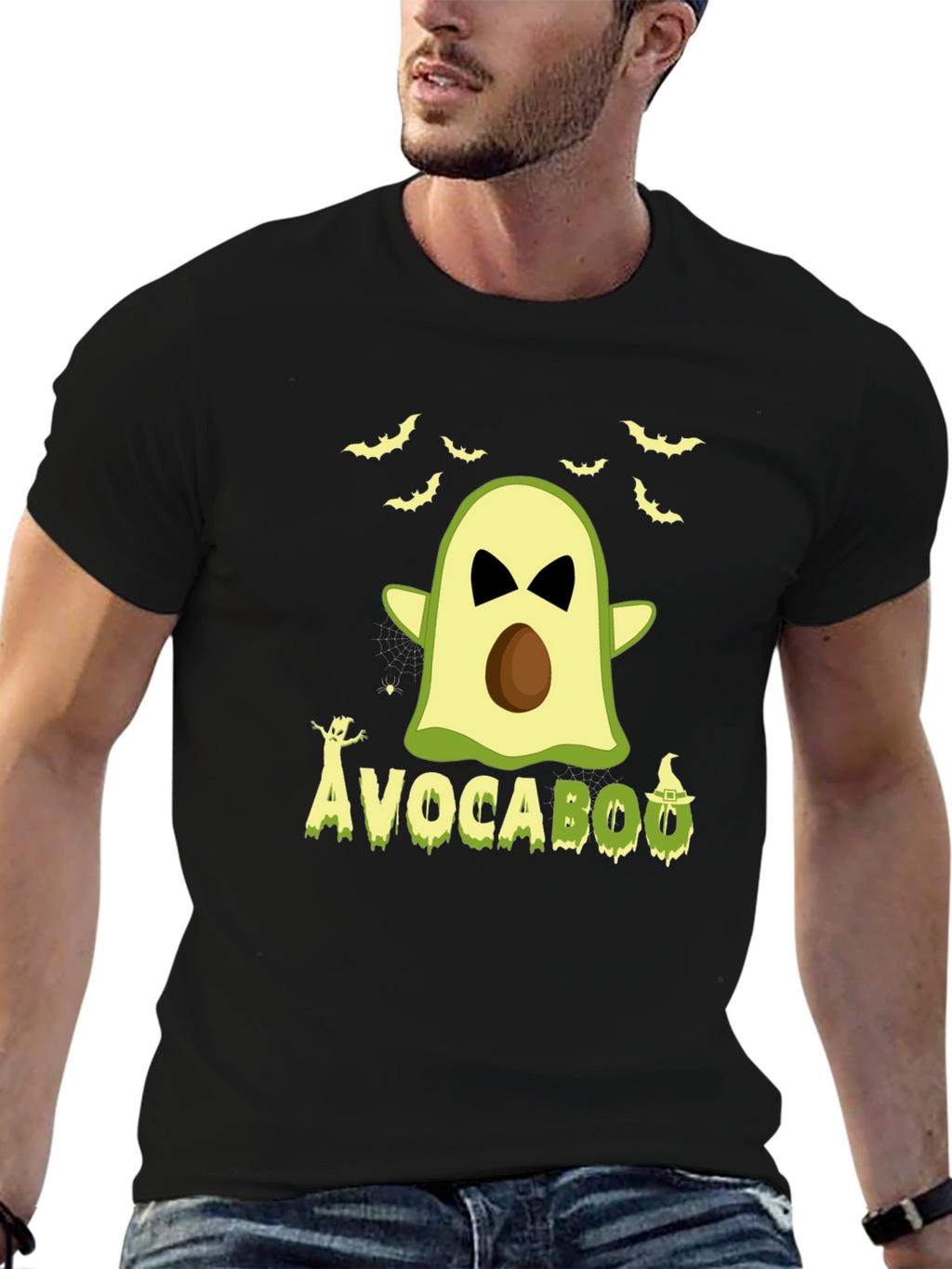 Avocabooo Halloween T-Shirt - Funny Avocado Ghost Tee