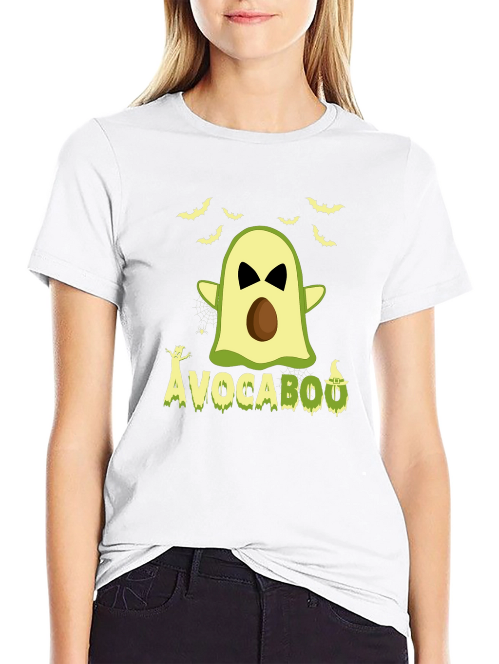 Avocabooo Halloween T-Shirt - Funny Avocado Ghost Tee