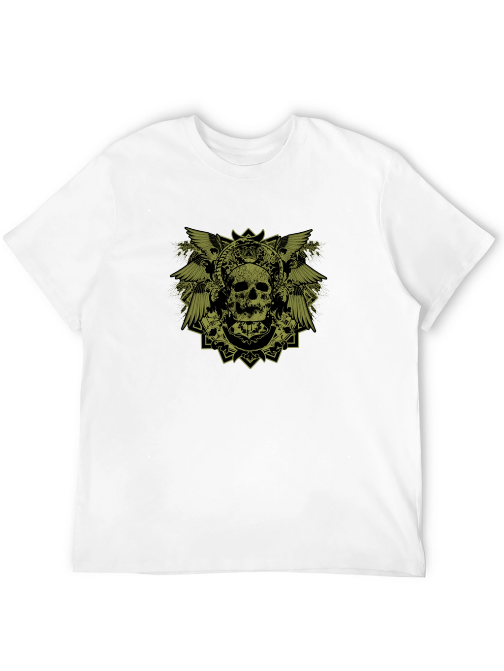 Skull Graphic Print Black T-Shirt