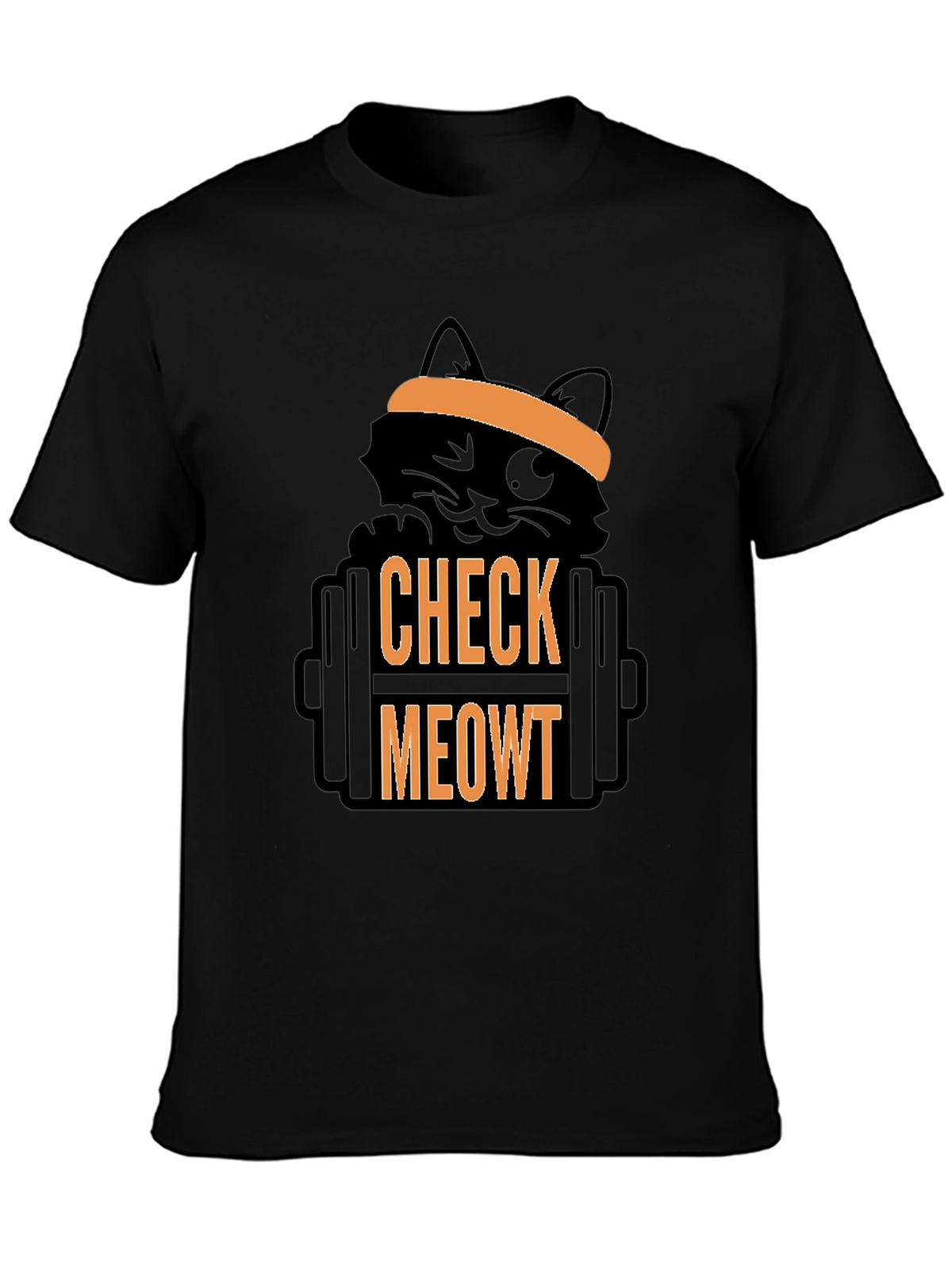 Check Meowt T-Shirt - Gym Cat Workout Tee