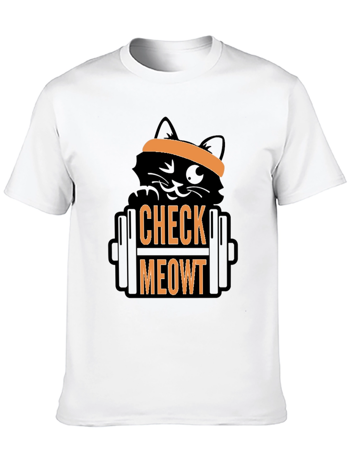 Check Meowt T-Shirt - Gym Cat Workout Tee