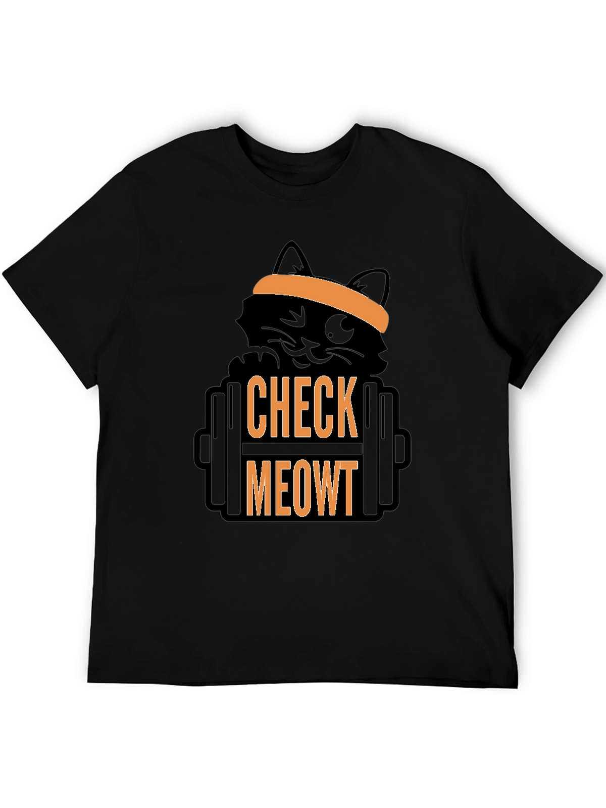 Check Meowt T-Shirt - Gym Cat Workout Tee