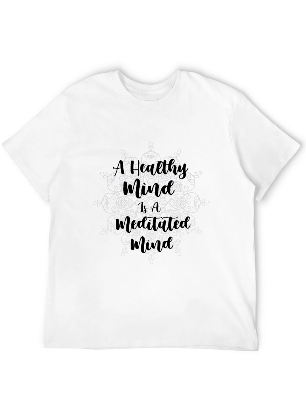 Mandala Art Graphic Black T-Shirt