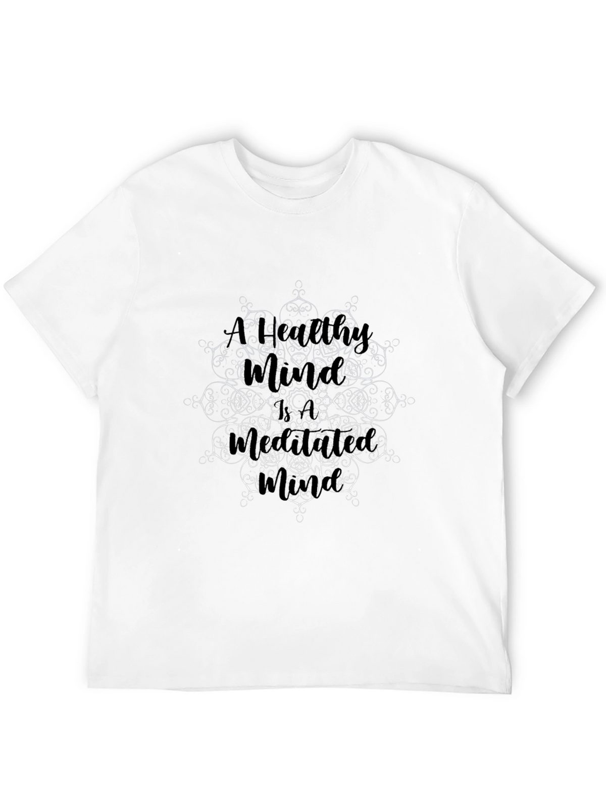 Mandala Art Graphic Black T-Shirt