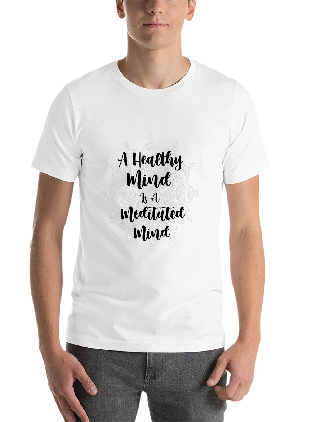 Mandala Art Graphic Black T-Shirt